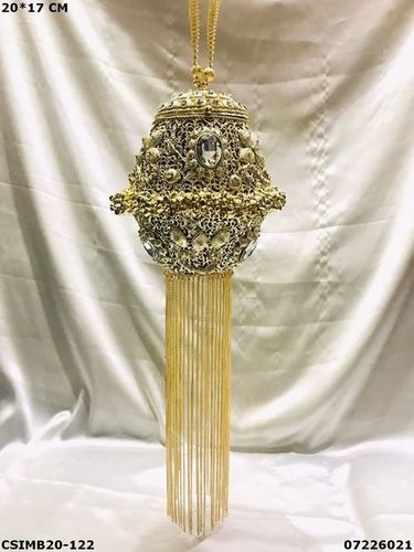 Designer Bridal Metal Clutch Bag