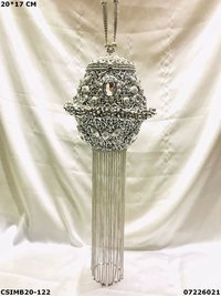 Designer Bridal Metal Clutch Bag