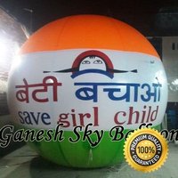 Save Girl Child Advertising Sky Balloon