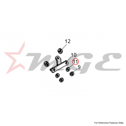 Washer, Plain For Crankcase Royal Enfield - Reference Part Number - #586033/A, #140293/1