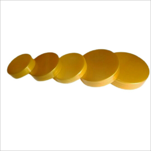 Golden Cosmetic Plain Round Cap