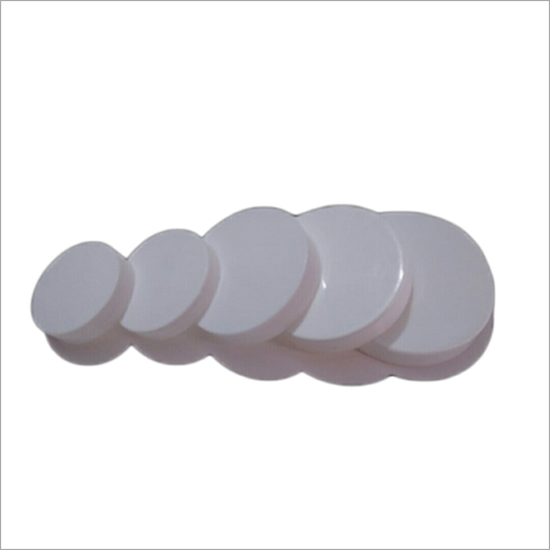 Milky Plastic White Round Cap