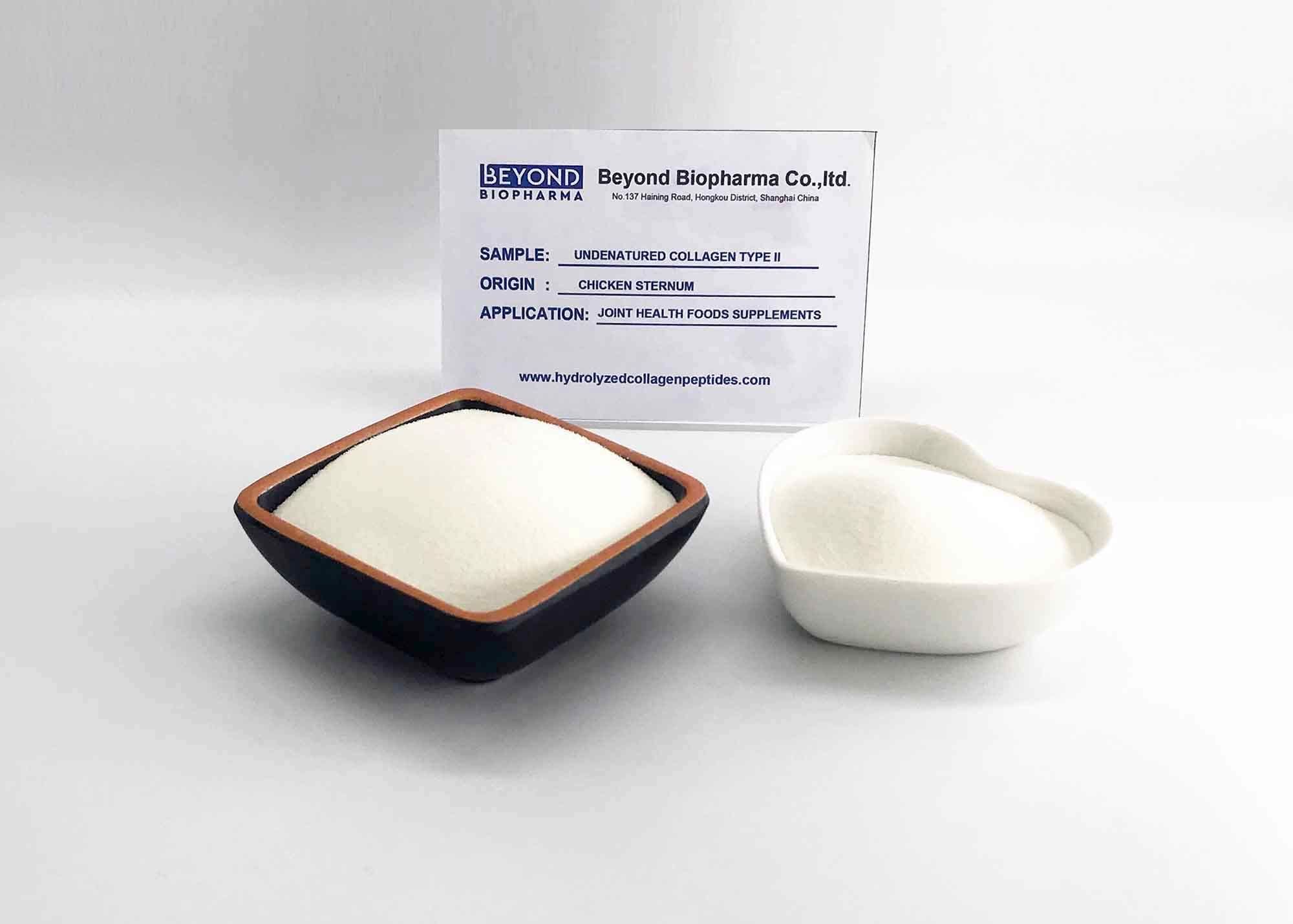 Undenatured type ii collagen is Type ii collagen extracted from Chicken sternum