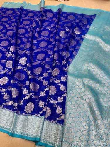 Banarsi katan pure zari weaved banarsi saree with designer pallu n blouse