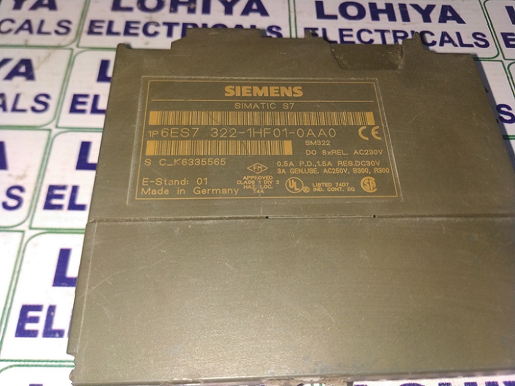 SIEMENS 6ES7 322-1HF01-0AA0 OUTPUT MODULE