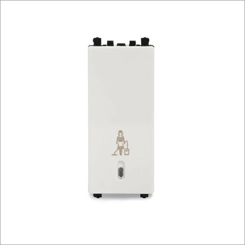 2 Module White Illuminated Switch With Make My Room