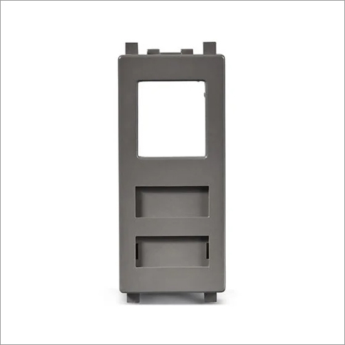 Dark Grey RJ45 Cat 6 Shuttered Data Outlet