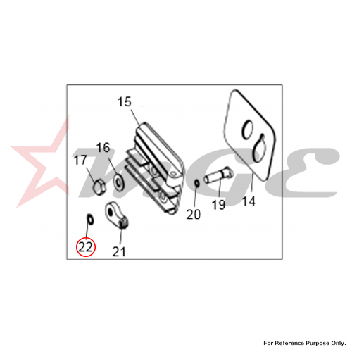 Circlip, Decompressor For Royal Enfield - Reference Part Number - #500505/A