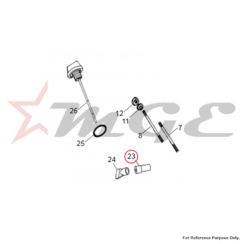 Adopter, Breather Return For Royal Enfield - Reference Part Number - #146438/D
