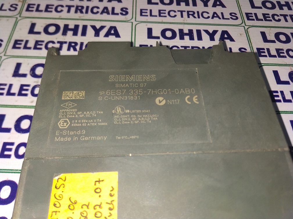 SIEMENS 6ES7 335-7HG01-0AB0 OUTPUT MODULE