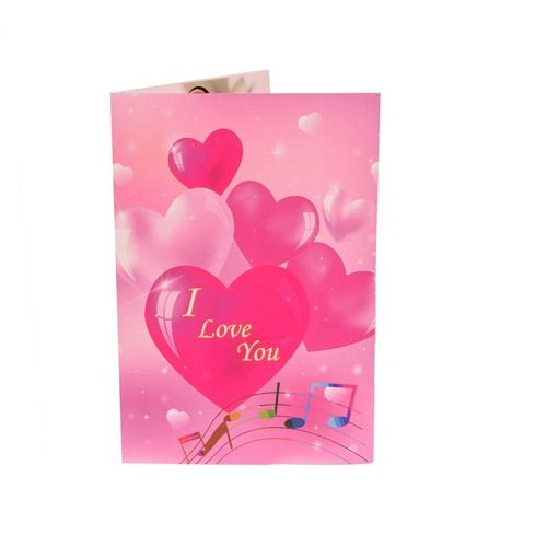 Musical Singing Valentine Day Gift Greeting Card for Girlfriend, wife, Lover