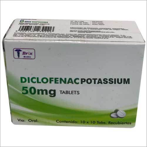 Diclofenac Potassium 50 mg Tablet By BRIX BIOPHARMA PVT LTD