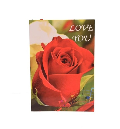 Musical Singing Valentine Day Gift Greeting Card for Girlfriend, wife, Lover