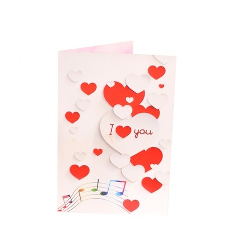 Voice Singing Valentine Day Gift Greeting Card for Girlfriend, wife, Lover