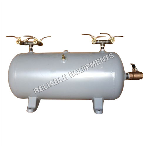 Horizontal Air Receiver Tank - Metal Construction | Ideal for Industrial Use, Smooths Air Pressure Fluctuations, New Condition