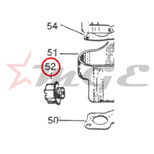 Vespa PX LML Star NV - Cap Plastic Screw Box Carburettor - Reference Part Number - #C-4707995