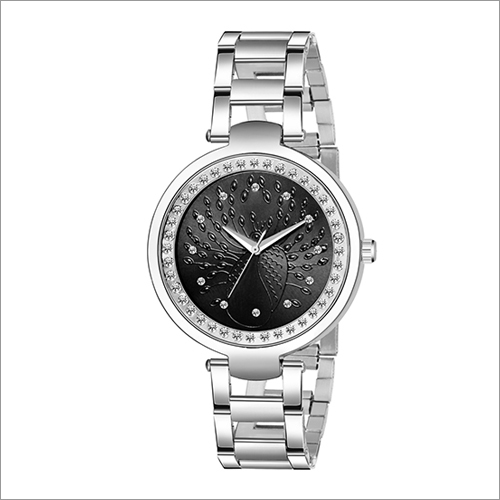 Ladies Stainless Steel Round Wrist Watch
