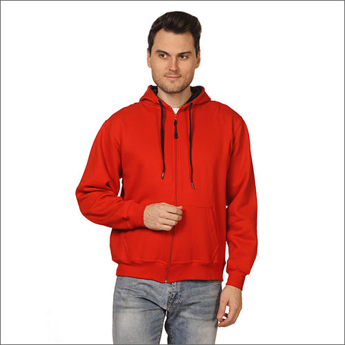 Mens Red With Black Hoodies