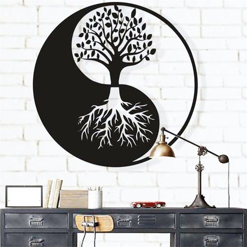 Iron wall hanging tree