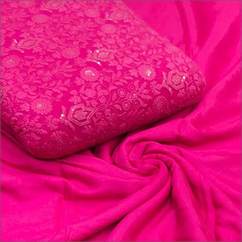 Pink 44 Inch Pure Viscose Georgette Fabrics