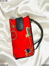 Stylish Ikkat Cotton Mobile Cover/Wallet