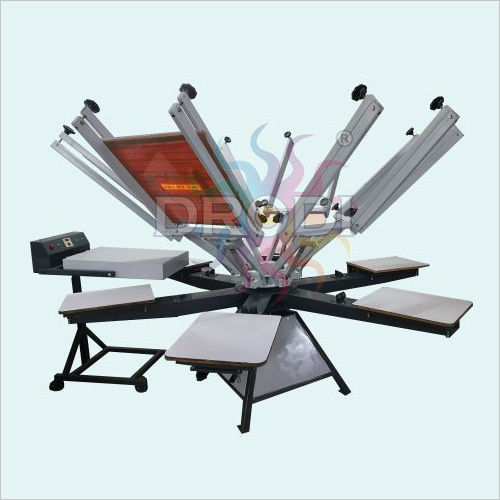 Manual 6 Color 6 Station T Shirt Printer