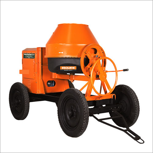 Orange Hand Fed Concrete Mixer