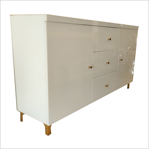 Wooden White Laminated Cabinet