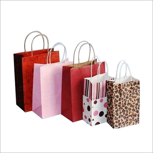 Available In Different Color Fancy Gift Printed Paper Carry Bag