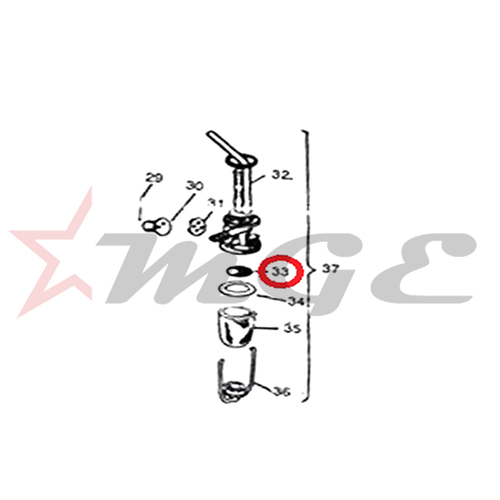 Vespa PX LML Star NV - Bowl Filter - Reference Part Number - #26041M
