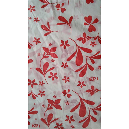 Red Flower Printed Catering Table Plastic Roll By KHUSHI POLYPACK