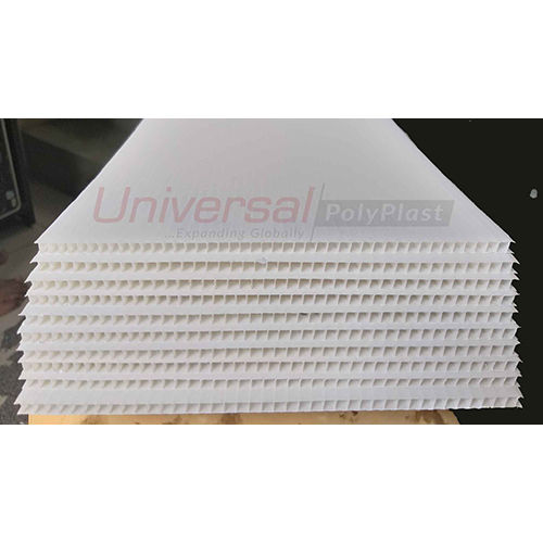 5mm White PP Corrugated sheet