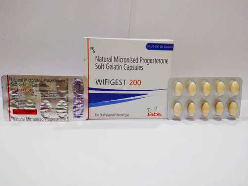 Natural Micronised Progesterone Soft Gelatin Capsules By JABS BIOTECH PVT. LTD.