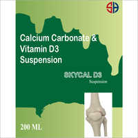 200ml  Calcium Carbonate and Vitamin D3 Suspension