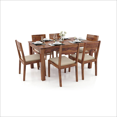 Solid Wooden Dinning Tables 6 Chair Set