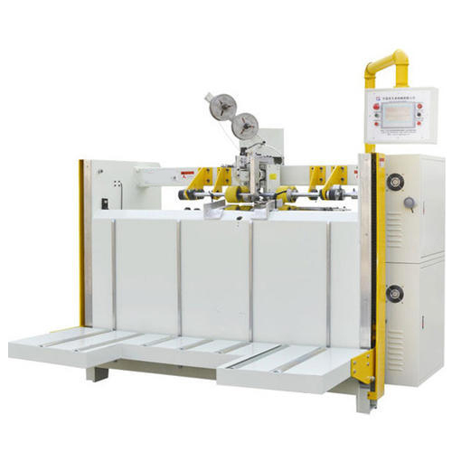 Semi Automatic Double Head Double Servo Box Stitching Machine
