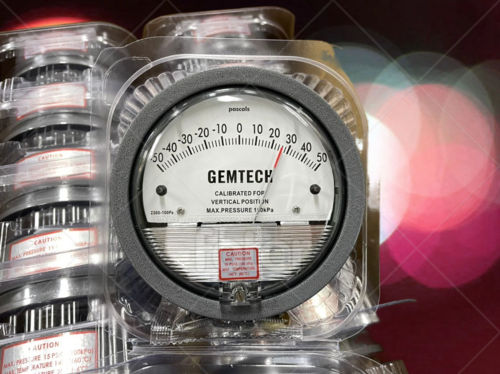 GEMTECH India Differential Magnehelic Pressure Gauge Range 0-25 MM