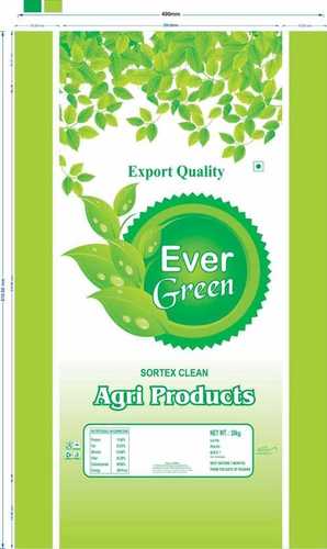 Printed BOPP Rice, Wheat and Pulses packaging bags