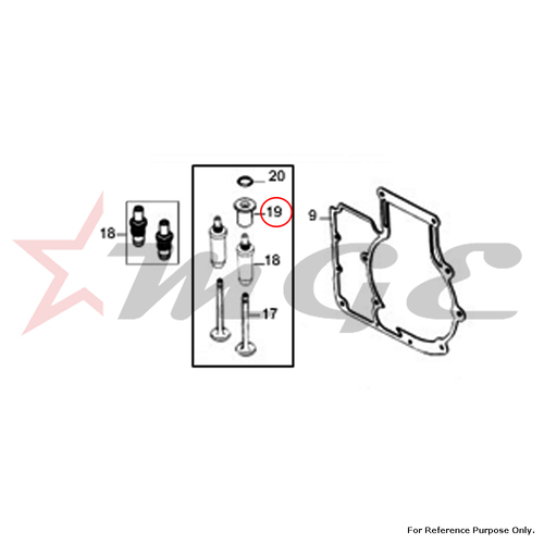 Sleeve, Lifter For Gasket For Royal Enfield - Reference Part Number - #500501/C