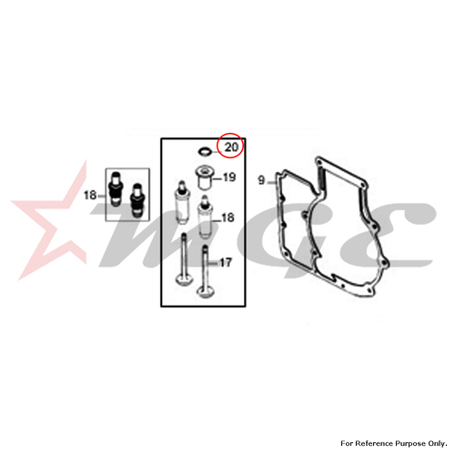 Circlip - Gasket For Royal Enfield - Reference Part Number - #500502/B