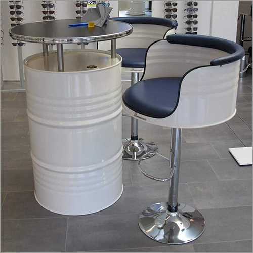 Barrel Bar Stool Chair With Table Design: Standard