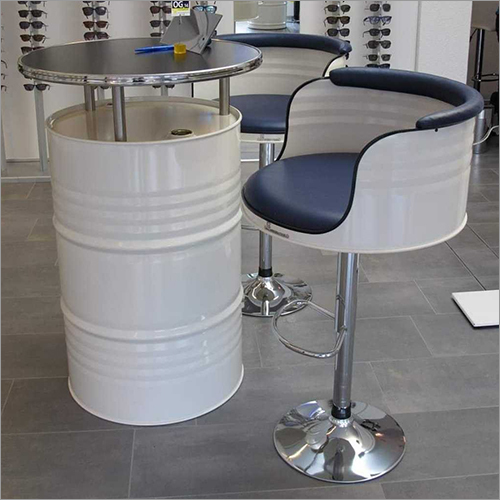 Barrel Bar Stool Chair With Table