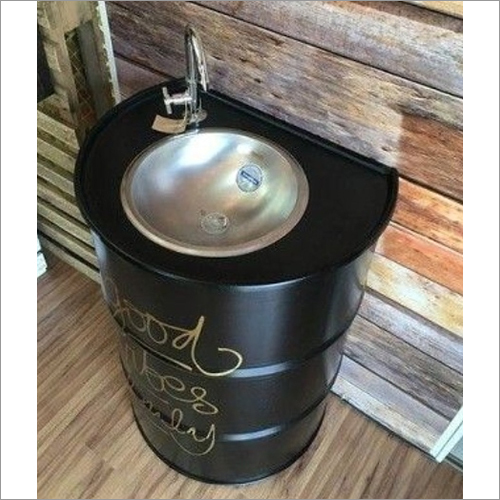 Black Drum Barrel Faucet Sink