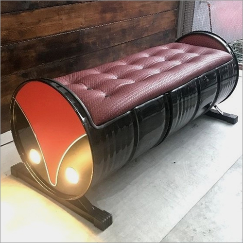 Modern Thee Seater Barrel Sofa