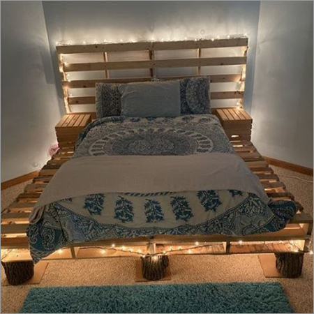 Wooden Pallet Single Bed