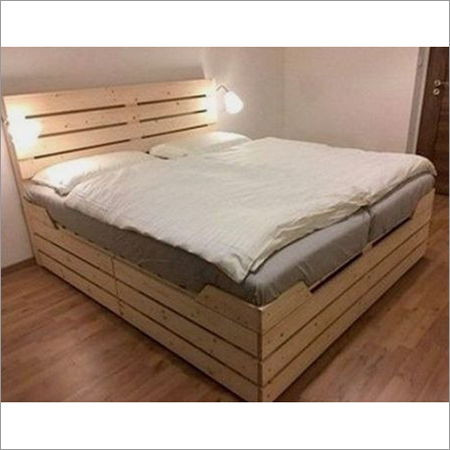 Wooden Pallet Double Bed