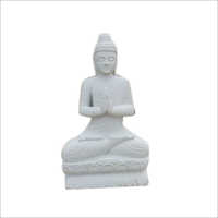 White Stone Buddha Statue