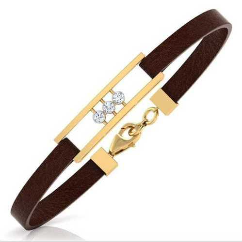 Men'S  Diamond Bracelet Diamond Carat Weight: 0.60 Carat