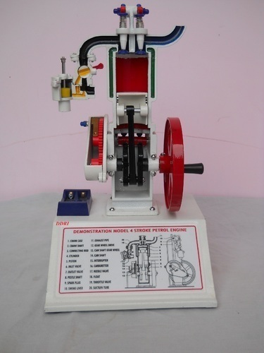 Four Stroke Petrol Engine Engineering Model
