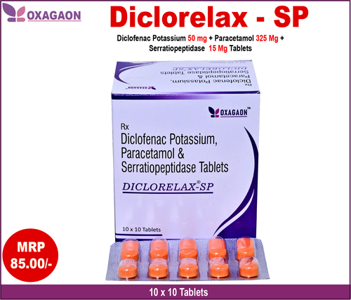 DICLOFENNAC POTTASIUM   PARACETAMOL  SERRATIOPEPTIDASE